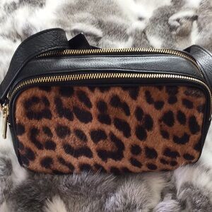 Talbot Chic Leopard Print Crossbody Bag
